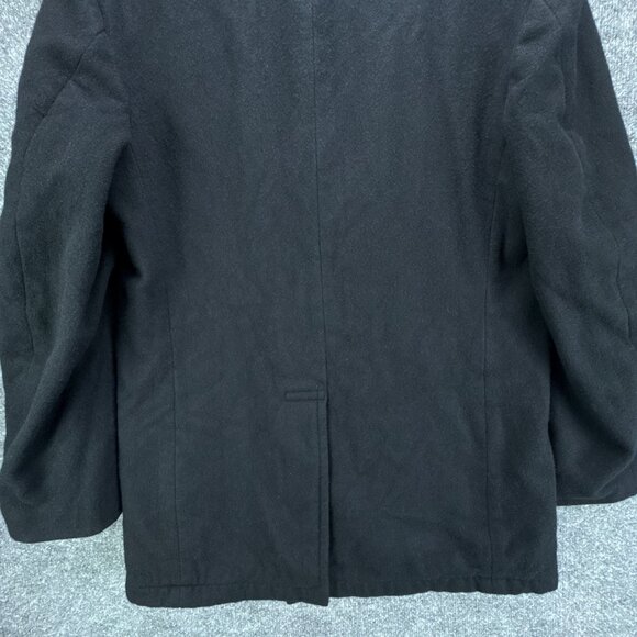 USN DSCP Quarterdeck Wool Overcoat Peacoat Mens‎ 40L Black Double Breasted - Picture 8 of 14